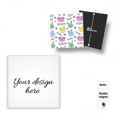 MAGNET F SQUARE 80 - imanes flexibles cuadrados