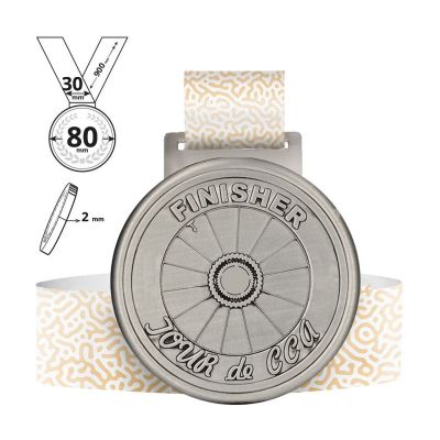 BORDIN - medalla de aleación de zinc 2 mm