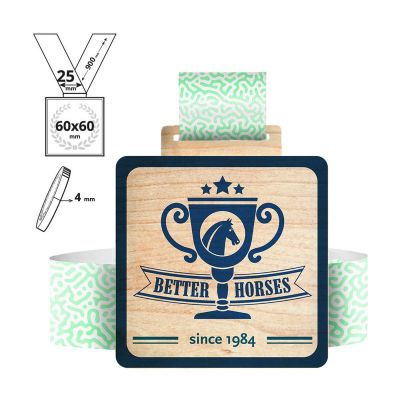 KAWASAKI - medalla de contrachapad 4mm