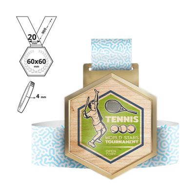 HIROSHIMA - medalla de acero y contrachapado 4mm