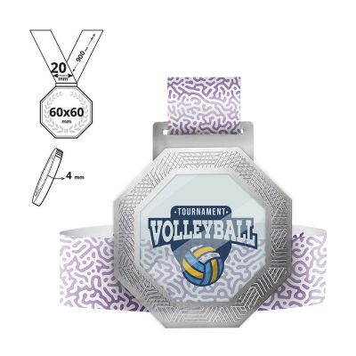 KASHIWA - medalla de acero y plexiglás 4mm