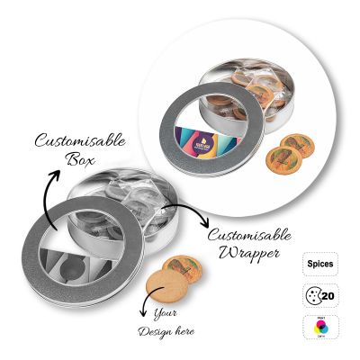 LOGO COOKIE - caja de galletas redondas personalizables