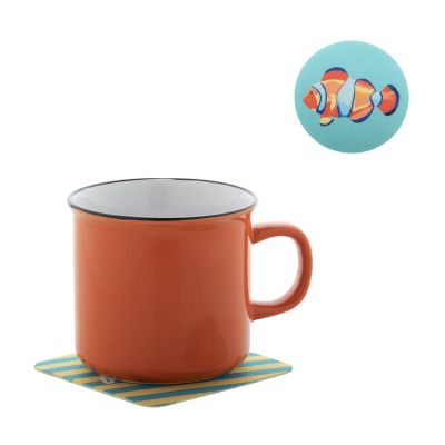 CREAFELT DRINK - Posavasos de fieltro RPET, cuadrado