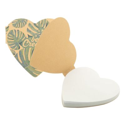 CREASTICK HEART ECO - bloc de notas adhesivas personalizado