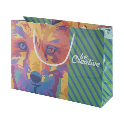 CREASHOP H - bolsa de la compra de papel a medida, horizontal