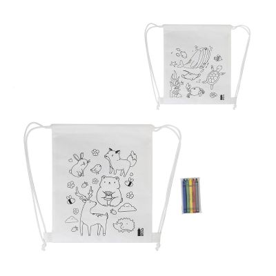 ZOCOLO - RPET bolsa de cordón para colorear, mar