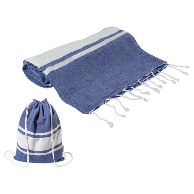 TORTUGA - Toalla de playa de algodón reciclado y mochila con cordón