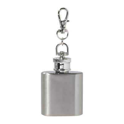 BERING - llavero con petaca de acero inox reciclado