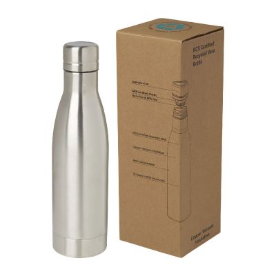 VASA -Bidón con aislamiento al vacío de 500 ml de cobre de acero inoxidable reciclado con certificación RCS 