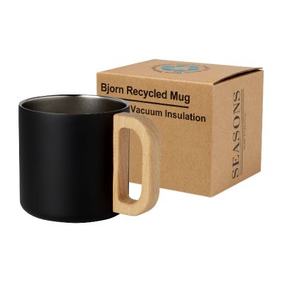 BJORN -Taza de acero inoxidable reciclado con certificado RCS con aislamiento de cobre de 360 ml 