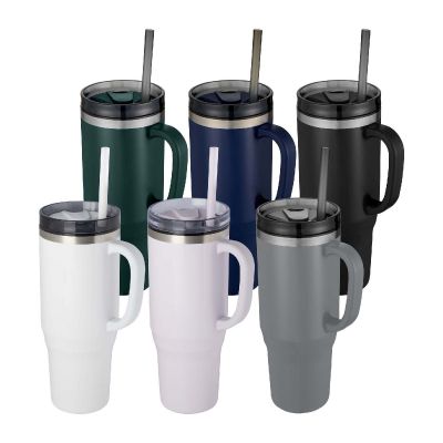MELBOURNE -Vaso térmico con pajita de 1200 ml con certificado RCS