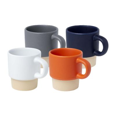 OLYMPIA -Taza de espresso apilable de 130 ml con fondo de arcilla 