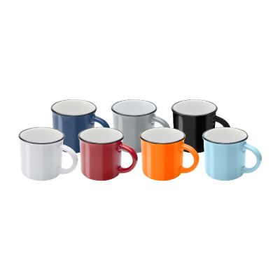 BARI -Taza de cerámica de 240 ml “” con acabado brillante