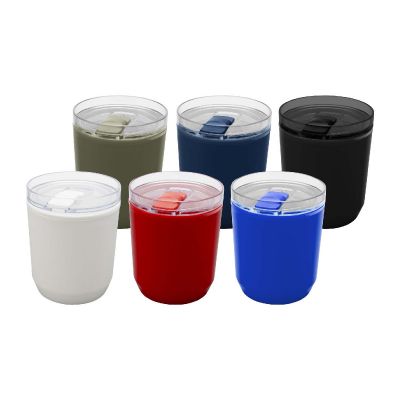 HUDSON -Vaso de doble pared de plástico reciclado de 180 ml 