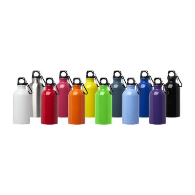 OREGON -Bidón de 400 ml de acero inoxidable con certificado RCS con mosquetón 