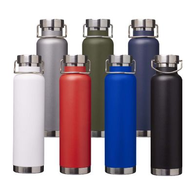 THOR -Botella de 650 ml de acero inoxidable reciclado con certificado RCS con aislamiento de cobre 