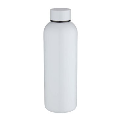 SPRING -Botella de agua de 750 ml de acero inoxidable reciclado con pared simple para sublimación y con certificado RCS 