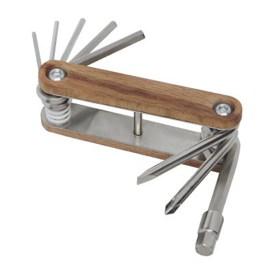 FIXIE -Multiherramienta para bicicletas de 8 funciones con mango de madera