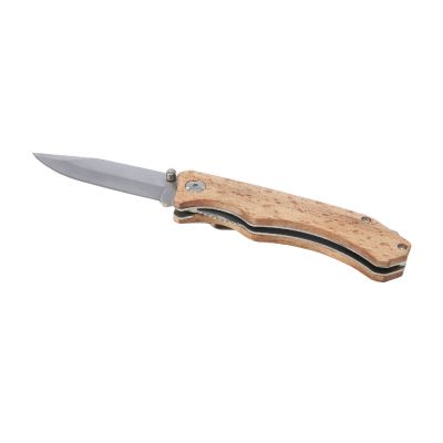 COLTELLO TASCABILE DAVE -Navaja de madera con clip para cinturón Dave