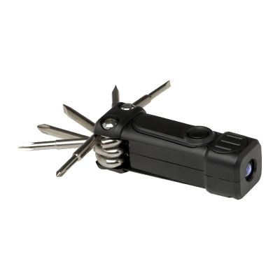 OCTO -Set de destornilladores de plástico reciclado 8 en 1 RCS con linterna