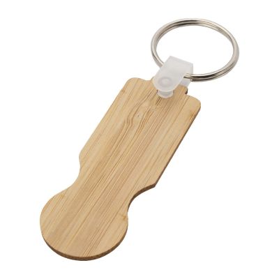 RONAN -Llavero con moneda para carrito de bambú