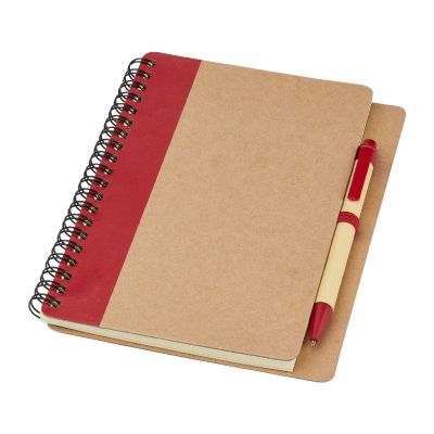 PRIESTLY -Libreta de papel reciclado con bolígrafo 