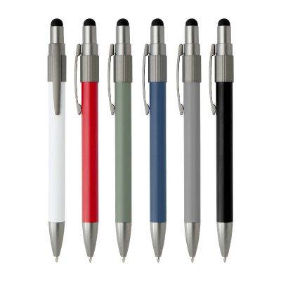 RILL -Bolígrafo de material reciclado RCS con stylus y fidget spinner (tinta azul) 