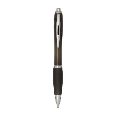 NASH -Bolígrafo de plástico reciclado con certificado RCS y cuerpo y empuñadura de color (tinta negra) 