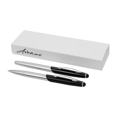 GENEVA -Set de bolígrafo y rollerball Stylus (tinta azul)