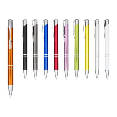 MONETA -Bolígrafo de aluminio anodizado (tinta negra)