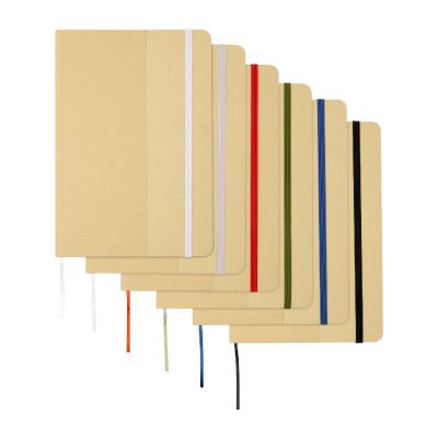 NELIDA -Libreta de tapa dura A5 de cartón reciclado 