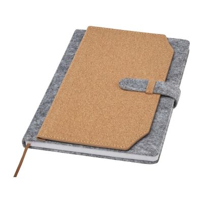 VIVIANA -Libreta A5 de corcho y fieltro reciclado 