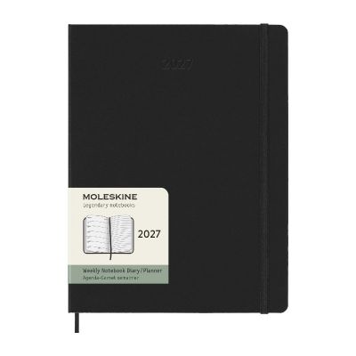 MOLESKINE -Agenda semanal XL de 12 meses con tapa dura 