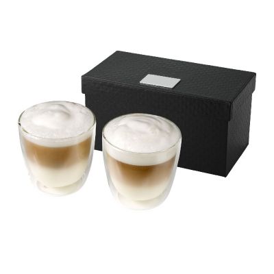 BODA -Set de 2 tazas de café de cristal 