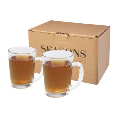 ZENI -Set de 2 vasos de vidrio para té 