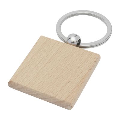 GIOIA -Llavero cuadrado de madera de haya