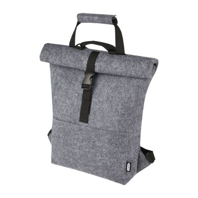 FELTA -Bolsa para bicicleta enrollable de fieltro reciclado GRS de 13 L