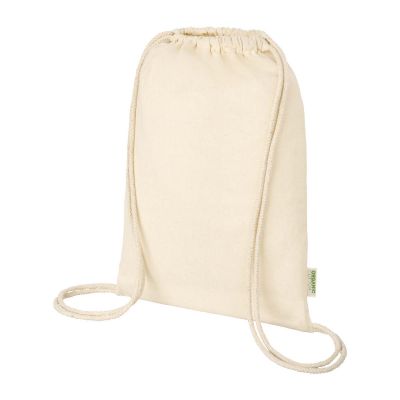 ODISHA -Bolsa con cuerdas de 5 l algodón orgánico OCS de 100 g/m² 