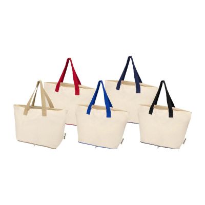 SIERRA -Bolsa Tote de 12 l de algodón reciclado GRS de 140 g/m² 