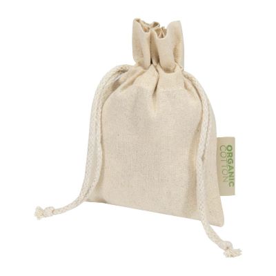 ODISHA -Bolsa de regalo algodón orgánico OCS de 140 g/m² - 15 x 10 cm