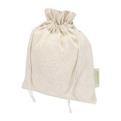 ODISHA -Bolsa de regalo algodón orgánico OCS de 140 g/m² - 30 x 25 cm