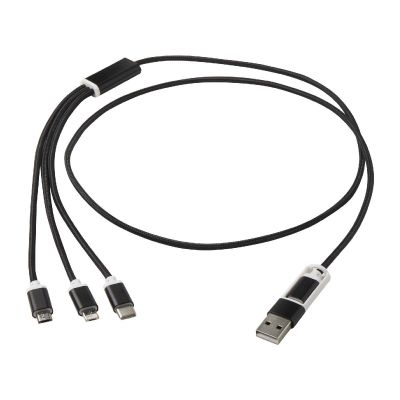 VERSATILE -Cable de carga 5 en 1 de aluminio reciclado 