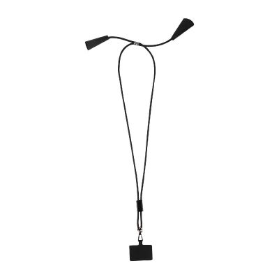 SMARTLANYARD ECOSYNC -Lanyard de plástico reciclado para smartphone con sincronización de datos integrada y cable 5 en 1 de carga rápida de 100 W 