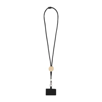 ADHAB -Lanyard para smartphone con detalles de bambú