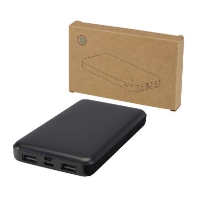 INTAN -Batería externa de plástico reciclado de 10 000 mAh y 10 W