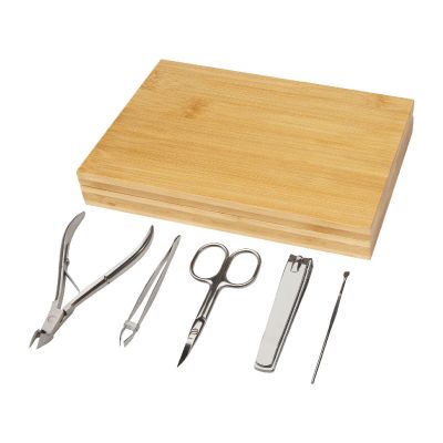 LADIA -Set de manicura de bambú de 5 piezas 