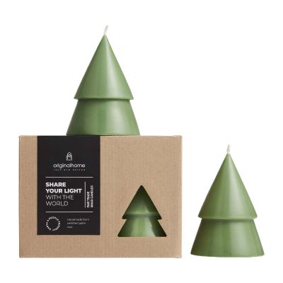NATALE -Originalhome Set de 2 velas árbol de Navidad - M
