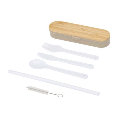 RUNA -Set de cubiertos con tapa de bambú