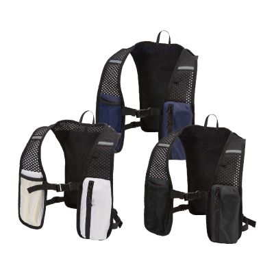 NOMAD -Chaleco de running de material reciclado con certificado GRS y mochila de hidratación de 5 L 