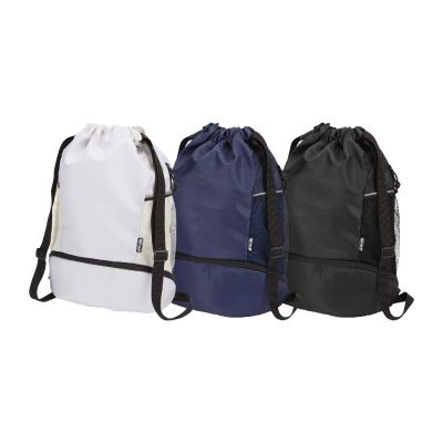 NOMAD -Bolsa deportiva de 18 L con cordón y compartimento inferior de material reciclado con certificado GRS 